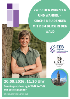 Sonntagsvorlesung Jele Mailänder 20.09. 11.30 Uhr Christuskirche Landshut